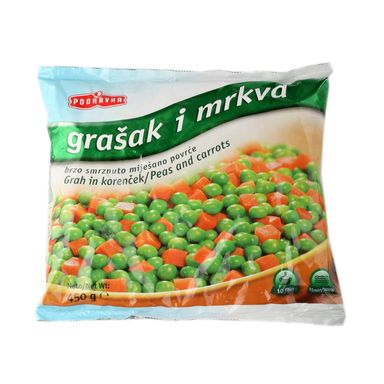 Image for product PODRAVKA Grašak i mrkva smrznuto 450g
