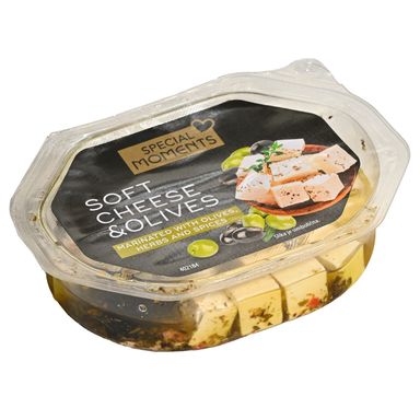 Image for product SPECIAL MOMENTS Sir kocke u ulju s maslinama 100g