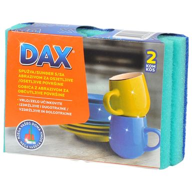 Image for product DAX Spužva abrazivna za osjetljive površine 2 komada