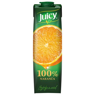 Image for product JUICY Sok 100% naranča 1l brik