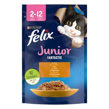 Image for product FELIX Fantastic junior hrana za mačke piletina 85g