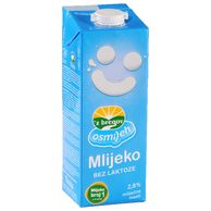 Uht trajno mlijeko bez laktoze 2.8% m.m. s čepom 1l