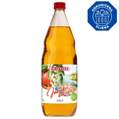Image for product MARASKA Sirup jabuka bazga 1l staklo