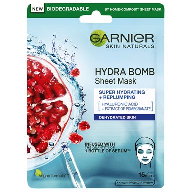 Image for product GARNIER Aqua bomb hidratantna maska za lice u maramici 28g
