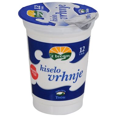 Image for product Z’BREGOV Kiselo vrhnje 12% mliječne masti 200g