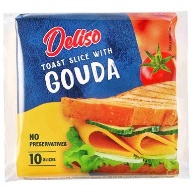 Image for product DELISO Sir topljeni listići gouda 200g