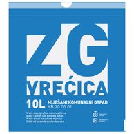Vrećice za miješani komunalni otpad 10l 10/1