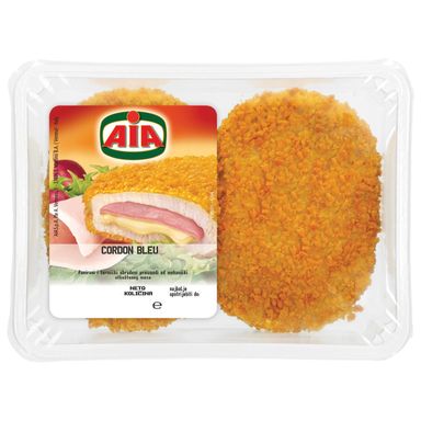 Image for product A.I.A Panirani cordon bleu od pilećeg i purećeg mesa 245g