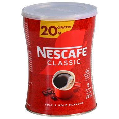 Image for product NESCAFÉ Nescafe instant kava classic limenka 200g+20g gratis