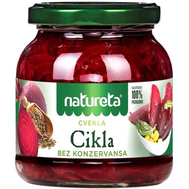 Image for product Kisela cikla 530g, ocijeđene mase 370g, staklenka