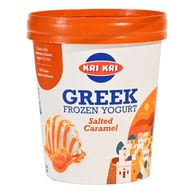Smrznuti grčki jogurt slana karamela
