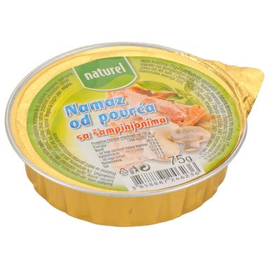 Image for product NATUREL Namaz od povrća sa šampinjonima 75g