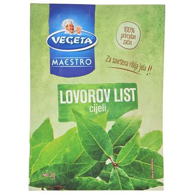 Image for product VEGETA Lovorov list cijeli 5g vrećica