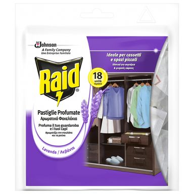 Image for product RAID Mirisne vrećice protiv moljaca lavanda 18 komada 37g