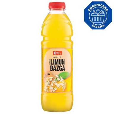 Image for product K PLUS Sirup limun bazga 1l
