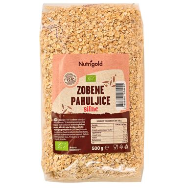 Image for product NUTRIGOLD Pahuljice zobene sitne organske 500g