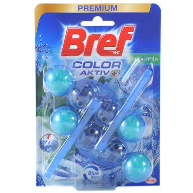 Image for product BREF Osvježivač za wc color aktiv eucalyptus, 2x50g