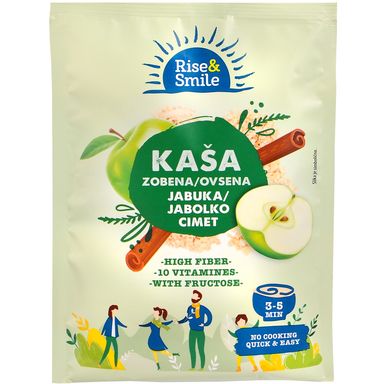 Image for product RISE&SMILE Kaša zob jabuka cimet 65g