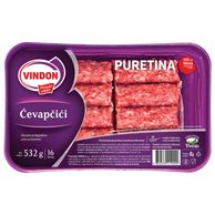 VINDON Svježi pureći ćevapčići 532g