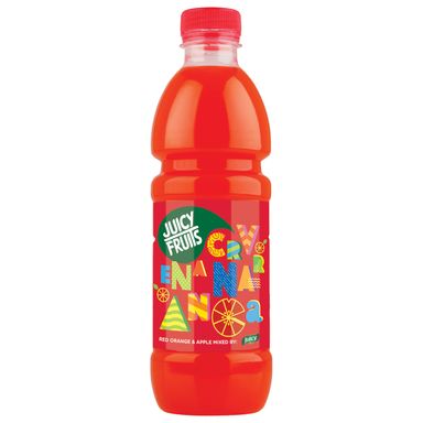 Image for product JUICY FRUITS Sok negazirani crvena naranča-jabuka ace 0.5l