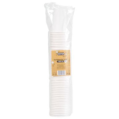 Image for product Papirnate čaše bijele 50/1 200ml (celuloza)