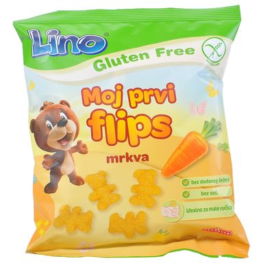 Image for product LINO Moj prvi flips mrkva 35g bez glutena