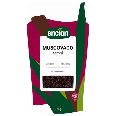 Image for product ENCIAN Smeđi šećer muscovado od šećerne trske 500g