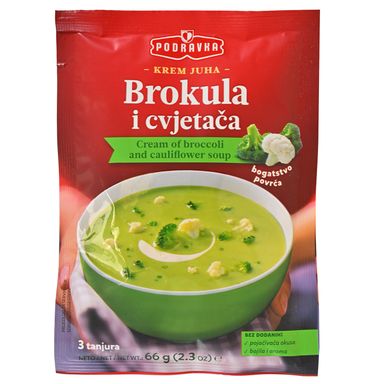 Image for product PODRAVKA Instant krem juha od brokule i cvjetače 66g