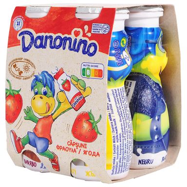 Image for product DANONINO Drink jogurt jagoda 4x100g