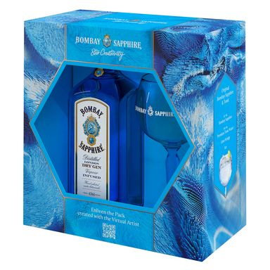 Image for product BOMBAY SAPPHIRE Gin s čašom 0.7l
