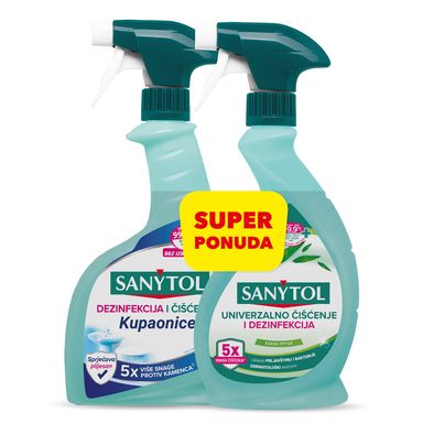 Image for product SANYTOL Duo višenamjenski 500ml + za kupaonicu 500ml