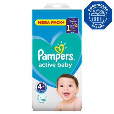 Image for product PAMPERS Pelene abd s4+ 120 komada