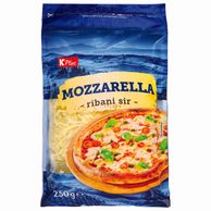 Sir polutvrdi ribani mozzarella 250g