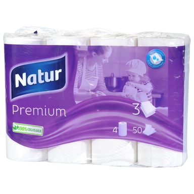 Image for product Papirnati ručnici premium 50 listića 3 sloja 4 komada