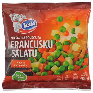 Image for product LEDO Smrznuto miješano povrće za francusku salatu 400g 18 komada