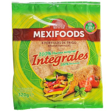 Image for product MEXIFOODS Integralne tortilje 8 komada 320g