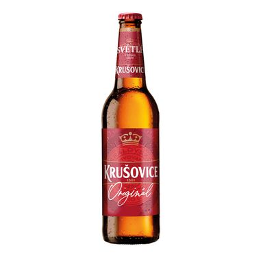 Image for product KRUŠOVICE Pivo svijetlo 0.5l boca povratna ambalaža