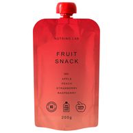Voćni snack pire jabuka breskva jagoda malina 200g