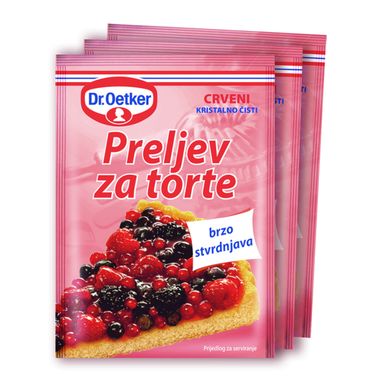 Image for product DR.OETKER Preljev za torte crveni 3x12g (36g)
