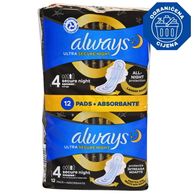 Ulošci ultra night protection extra duo 12kom