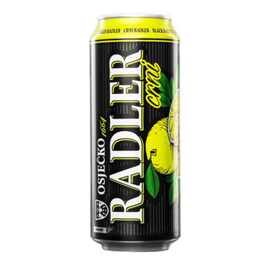 Image for product OSJEČKO Pivo black radler 2% alk. 0.5l limenka
