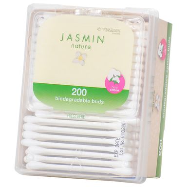 Image for product JASMIN NATURE Biorazgradivi vatirani štapići za uši 200 komada