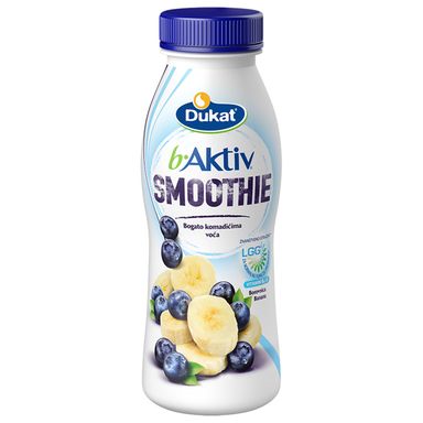 Image for product B.AKTIV Lgg smoothie jogurt borovnica-banana 330g