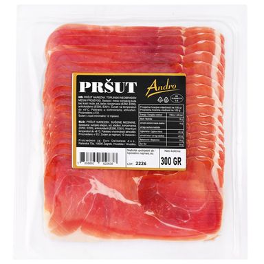 Image for product ANDRO Pršut narezani 300g