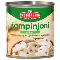Šampinjoni rezani limenka 200g (ocijeđena masa 105g)