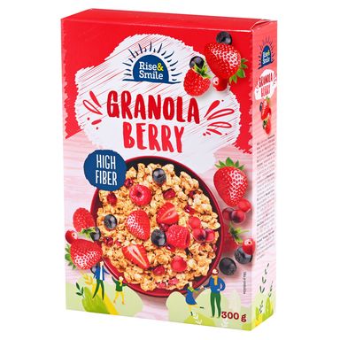 Image for product RISE&SMILE Muesli granola berry 300g