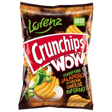 Image for product CRUNCHIPS LORENZ Čips crunchips wow jalapeno i krem sir 110g