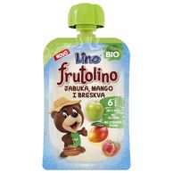 Bio kašica jabuka, mango i breskva u pouch pakiranju 100g