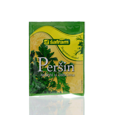 Image for product ŠAFRAM Začin peršin sušeni listići 7g (pakiranje 25 komada)
