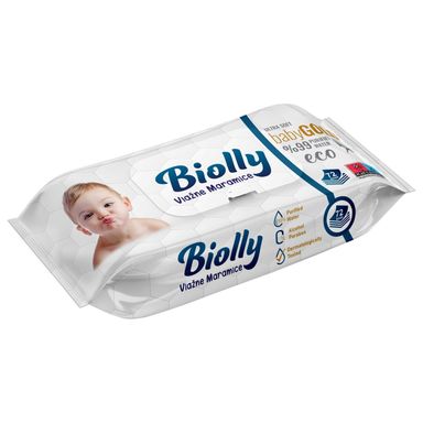 Image for product BIOLLY Baby vlažne maramice 72 komada